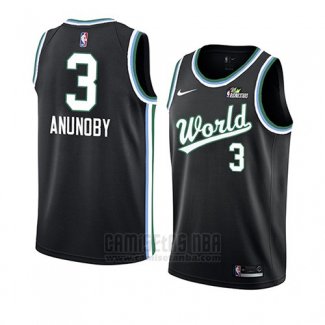 Camiseta 2019 Rising Star Og Anunoby #3 World Negro