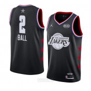 Camiseta All Star 2019 Los Angeles Lakers Lonzo Ball #2 Negro