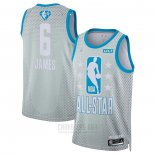 Camiseta All Star 2022 Los Angeles Lakers LeBron James #6 Gris