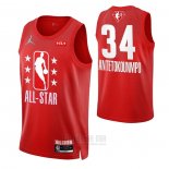 Camiseta All Star 2022 Milwaukee Bucks Giannis Antetokounmpo #34 Granate