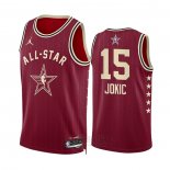 Camiseta All Star 2024 Denver Nuggets Nikola Jokic #15 Rojo