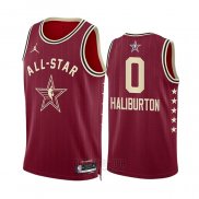 Camiseta All Star 2024 Indiana Pacers Tyrese Haliburton #0 Rojo