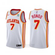 Camiseta Atlanta Hawks Rajon Rondo #7 Association 2020-21 Blanco