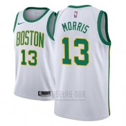 Camiseta Boston Celtics Marcus Morris #13 Ciudad 2018-19 Blanco