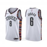 Camiseta Brooklyn Nets Deandre Jordan #6 Ciudad 2019-20 Blanco