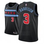 Camiseta Chicago Bulls Shaquille Harrison #3 Ciudad 2018-19 Negro