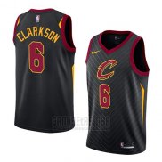 Camiseta Cleveland Cavaliers Jordan Clarkson #6 Statement 2018 Negro