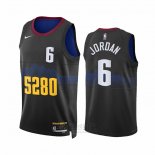 Camiseta Denver Nuggets Deandre Jordan #6 Ciudad 2023-24 Negro