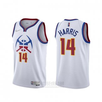 Camiseta Denver Nuggets Gary Harris #14 Earned 2020-21 Blanco