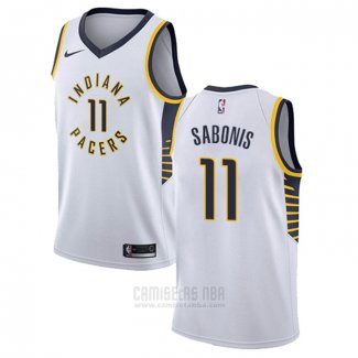 Camiseta Indiana Pacers Domantas Sabonis #11 Association Blanco