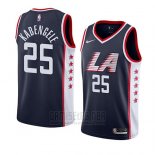 Camiseta Los Angeles Clippers Mfiondu Kabengele #25 Ciudad 2019 Azul