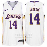 Camiseta Los Angeles Lakers Brandon Ingram #14 2017-18 Blanco