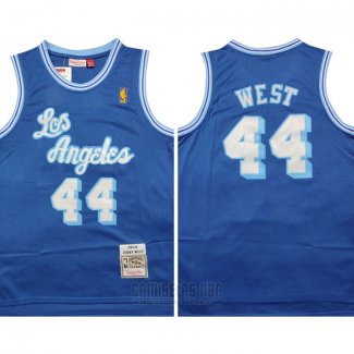 Camiseta Los Angeles Lakers David West #44 Mitchell & Ness 1960-61 Azul