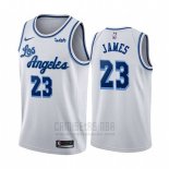 Camiseta Los Angeles Lakers Lebron James #23 Classic 2019-20 Blanco