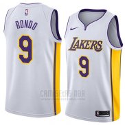 Camiseta Los Angeles Lakers Rajon Rondo #9 Association 2018 Blanco