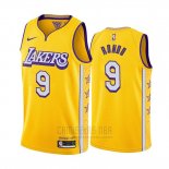 Camiseta Los Angeles Lakers Rajon Rondo #9 Ciudad Edition Amarillo