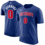 Camiseta Manga Corta Andre Drummond Detroit Pistons 2019 Azul