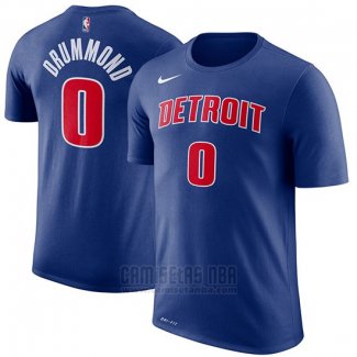 Camiseta Manga Corta Andre Drummond Detroit Pistons 2019 Azul