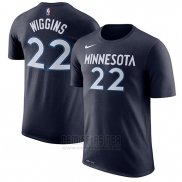 Camiseta Manga Corta Andrew Wiggins Minnesota Timberwolves 2019 Azul Marino