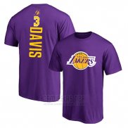 Camiseta Manga Corta Anthony Davis Los Angeles Lakers Violeta