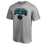 Camiseta Manga Corta Charlotte Hornets Gris Buzz City