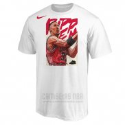 Camiseta Manga Corta Chicago Bulls Scottie Pippen Blanco