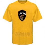 Camiseta Manga Corta Cleveland Cavaliers Amarillo3