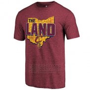 Camiseta Manga Corta Cleveland Cavaliers Rojo The Land