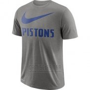 Camiseta Manga Corta Detroit Pistons Gris