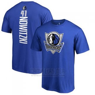 Camiseta Manga Corta Dirk Nowitzki Dallas Mavericks Azul