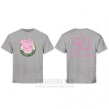 Camiseta Manga Corta Giannis Antetokounmpo Milwaukee Bucks Gris Peppa Pig Cruzado