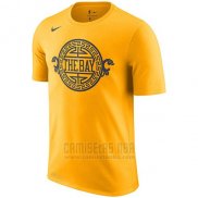 Camiseta Manga Corta Golden State Warriors Amarillo Ciudad