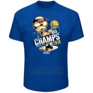 Camiseta Manga Corta Golden State Warriors Azul 2018 NBA Finals Champions Moment of Greatness