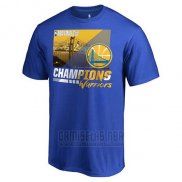 Camiseta Manga Corta Golden State Warriors Azul 2018 NBA Finals Champions Notorious Hometown City