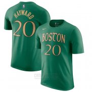 Camiseta Manga Corta Gordon Hayward Boston Celtics Verde 2019-20 Ciudad