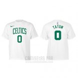 Camiseta Manga Corta Jayson Tatum Boston Celtics Blanco