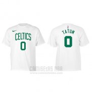 Camiseta Manga Corta Jayson Tatum Boston Celtics Blanco