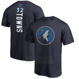 Camiseta Manga Corta Karl-Anthony Towns Minnesota Timberwolves Azul Marino