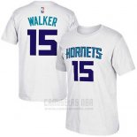 Camiseta Manga Corta Kemba Walker Charlotte Hornets Blanco