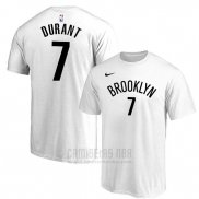 Camiseta Manga Corta Kevin Durant Brooklyn Nets Blanco
