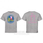 Camiseta Manga Corta Klay Thompson Golden State Warriors Gris Peppa Pig Cruzado