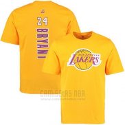 Camiseta Manga Corta Kobe Bayant Los Angeles Lakers Amarillo