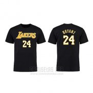 Camiseta Manga Corta Kobe Bayant Los Angeles Lakers Negro5