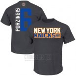 Camiseta Manga Corta Kristaps Porzingis New York Knicks Gris