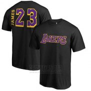 Camiseta Manga Corta Lebron James Los Angeles Lakers Negro4