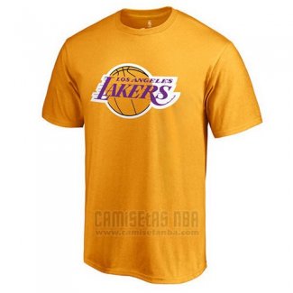 Camiseta Manga Corta Los Angeles Lakers Amarillo