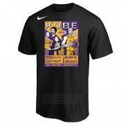 Camiseta Manga Corta Los Angeles Lakers Kobe Bayant Negro