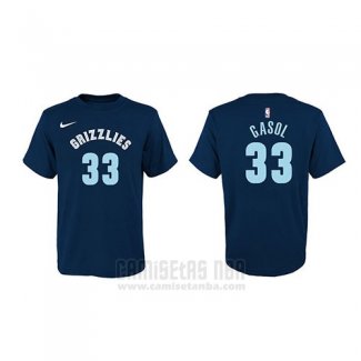 Camiseta Manga Corta Marc Gasol Memphis Grizzlies Azul