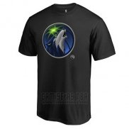 Camiseta Manga Corta Minnesota Timberwolves Negro