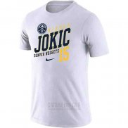 Camiseta Manga Corta Nikola Jokic Denver Nuggets Blanco Player Performance